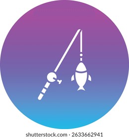 Fishing vector icon. Can be used for printing, mobile and web applications.