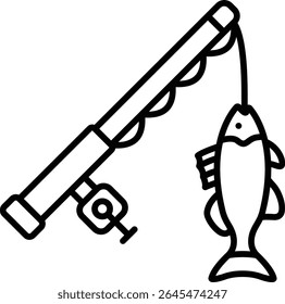 Fishing vector icon. Can be used for printing, mobile and web applications.