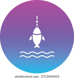 Icono de Vector de pesca. Se puede utilizar para aplicaciones de impresión, móviles y de Web.