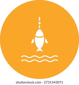 Icono de Vector de pesca. Se puede utilizar para aplicaciones de impresión, móviles y de Web.