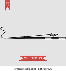  Fishing vector icon, illustration symbol