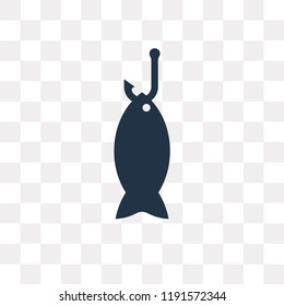 Fishing vector icon isolated on transparent background, Fishing transparency concept can be used web and mobile