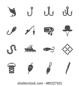 Fishing vector icons