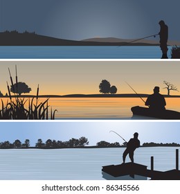 Fishing. Vector illustration