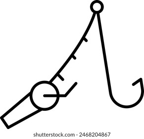 Fishing Vector Line Icon Design