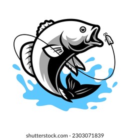 FISHING VECTOR LOGO DESIGN TEMPLATE