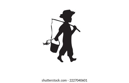 fishing vector and logo made as a hobby