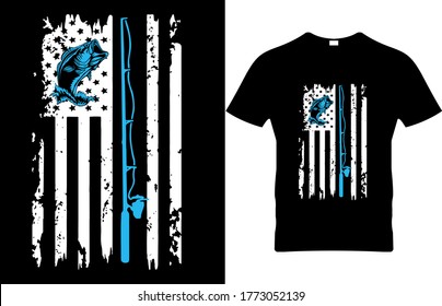 Fishing Vector Print T-Shirt Design