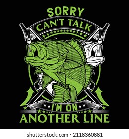 Fishing vector and T shirt Design