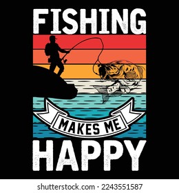 Fischerei   Vektor T-Shirt Design .