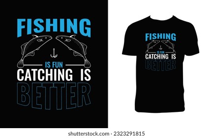 Fishing Vector T Shirt Design.