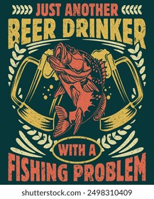 Vector de pesca, camiseta de pesca, eps, diseño de Vector, camiseta de pesca con mosca, aventura, club de pesca, Vector de pescado, moda, póster, estilo, ilustración, vintage, fondo, impresión, arte, gráfico, Vector, 