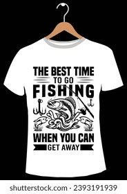 Fishing vector and T-shirt Design.