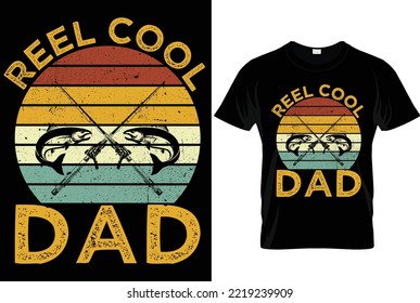 fishing vector and typography t-shirt 