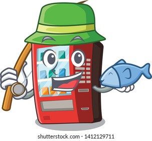 Fishing vending machine next to character door