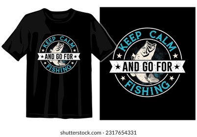 Fishing vintage t shirt design vector, vintage fishing t shirt set graphic illustration