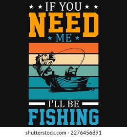 Fishing vintages tshirt design vector design 