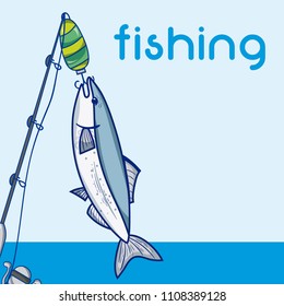 Fishing water sport concept