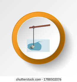 Fishing winter color icon. Elements of winter wonderland multi colored icons. Premium quality graphic design icon
