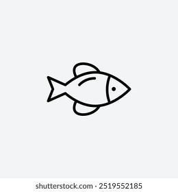 Fishline vector icon. EPS 10