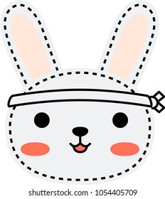 A fishmonger white rabbit