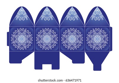Fishnet bombonerki, vector envelopes for wedding invitation with laser cut pattern. Mandala, layout, design, Eastern, ethnic style wedding invitations. Collection envelopes for laser cutting mandala