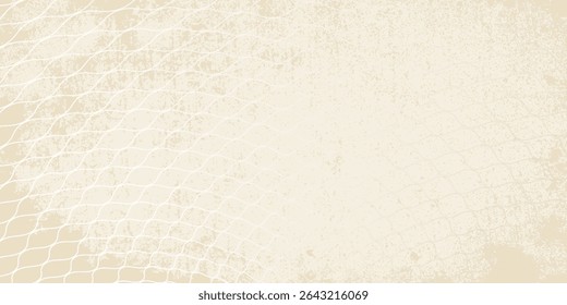 Fishnet pattern, fish net background, soccer goal mesh, vector fishing, football or tennis sport. Seamless ropes and knots pattern with black and white ornament of fish trap, fence grid, gate network