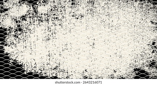 Fishnet pattern, fish net background, soccer goal mesh, vector fishing, football or tennis sport. Seamless ropes and knots pattern with black and white ornament of fish trap, fence grid, gate network