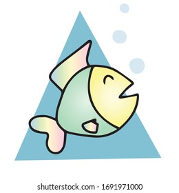 Diseño infantil de verano para tarjetas postales.Descanso
