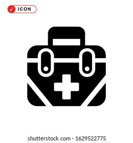 fist aid kit icon or logo isolated sign symbol vector illustration - high quality black style vector icons
