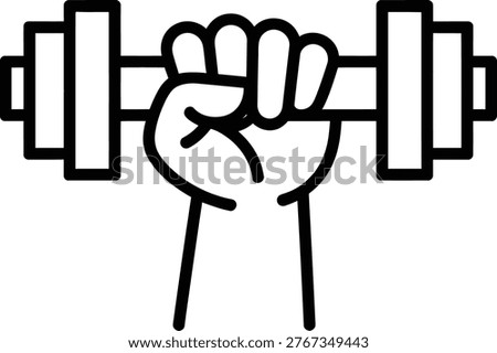 Fist breaking through barricade symbolizing resistance or determination