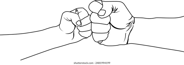 Fist bump Digital EPs Vector graphics File