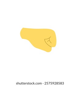 Fist bump hit hand emoji vector punch bro vector illustration