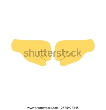 Fist bump hit hand emoji vector punch bro vector illustration