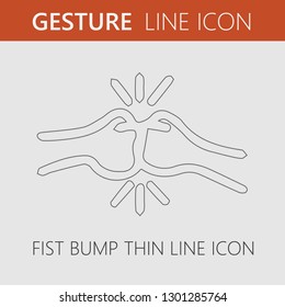 Fist bump vector icon eps 10.
