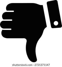 Diseño de puño y pulgar hacia abajo