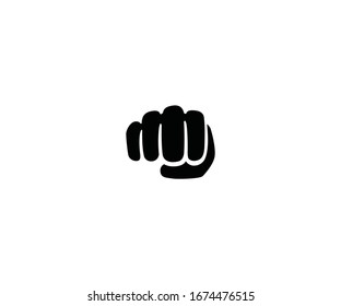 Fist emoji vector isolated icon illustration. Fist emoticon