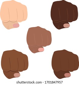 Fist in five skin types