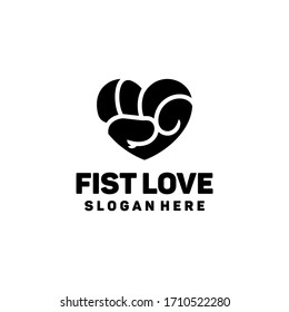 The fist forms a symbol of the heart.