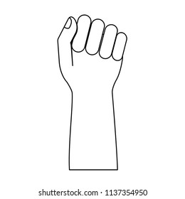 fist hand up design