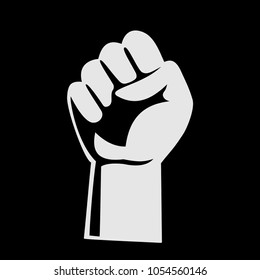 Fist hand icon. Vector illustration 