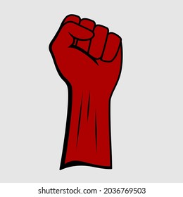 Fist hand icon. Vector illustration