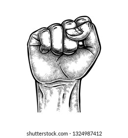 Fist Hand Illustration, isolated vector