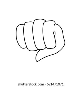 Fist hand symbol