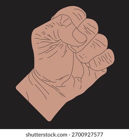 Fist Hand Vector Art Design