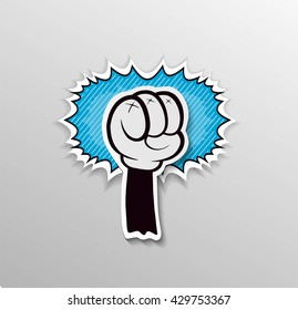 Fist hitting