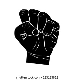 FIST HUMAN HAND illustration vector