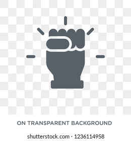 Fist icon. Fist design concept from  collection. Simple element vector illustration on transparent background.