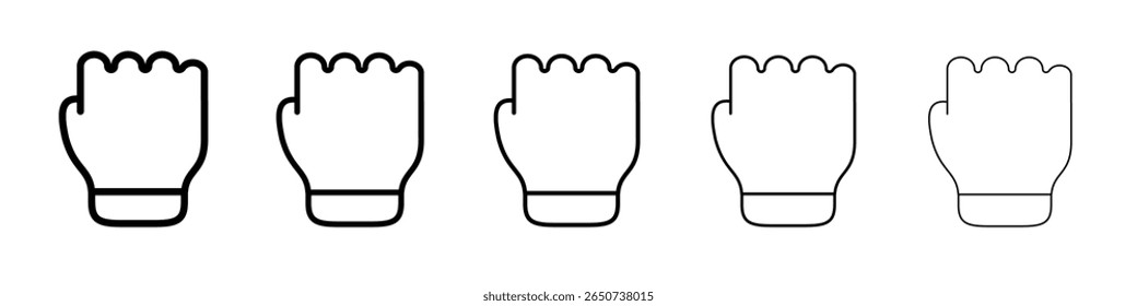 Faust Symbol flache Illustration Set Logo