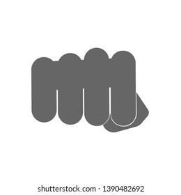 fist icon. hit. hand mock up isolated on white background. vector illustration eps10